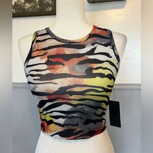 Ed Hardy Racerback Tank Top / Size: XS / Y2K Inspired / Colorful Animal Print